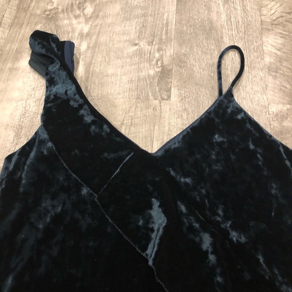 ❗️FIRM❗️lord & taylor highlife collective velvet dress forest green - Picture 2 of 5